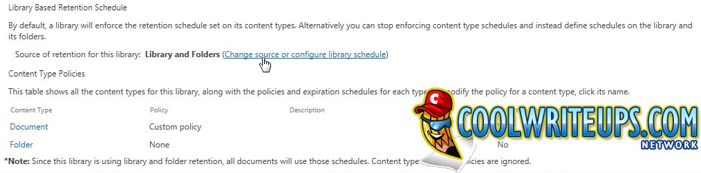 CoolWriteups.Com - SharePoint 2013 Information Management Policy